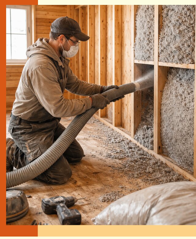 Утепление дачного дома эковатой в Кирове — быстро и надёжно