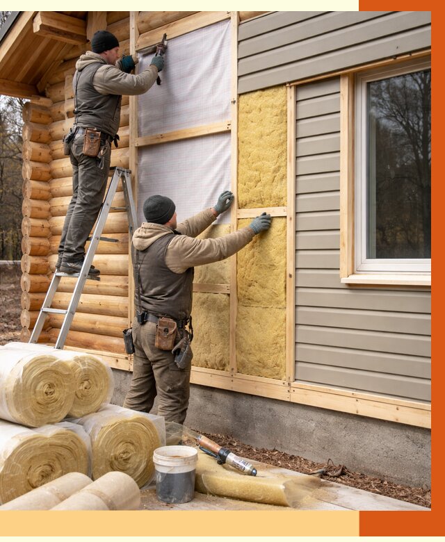 Утепление деревянного дома в Кирове от 6302 руб./м2 — заказать работы | ТепломастерКро