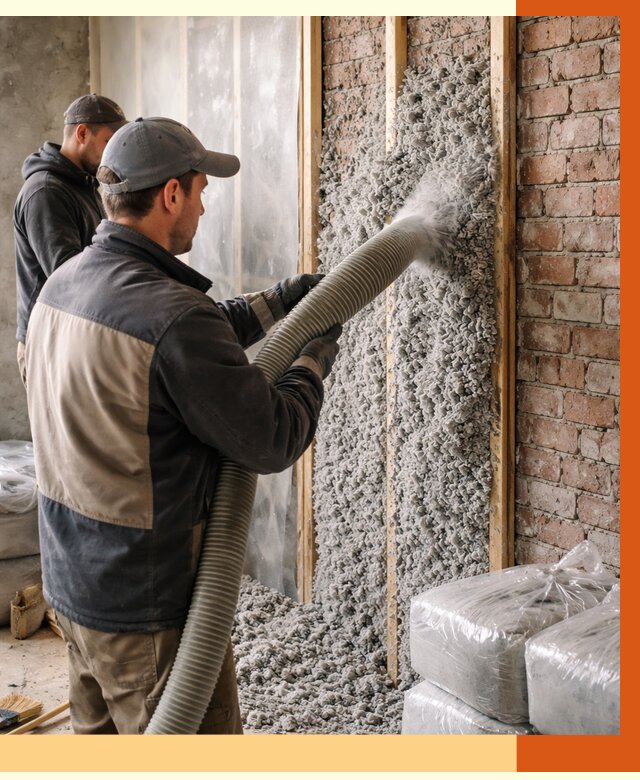 Утепление кирпичного дома эковатой в Кирове от 2389 руб./м² | ТепломастерКро