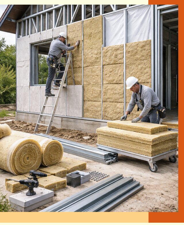 Утепление дома из ЛСТК в Кирове от 5286 руб./м² — профессионально | ТепломастерКро