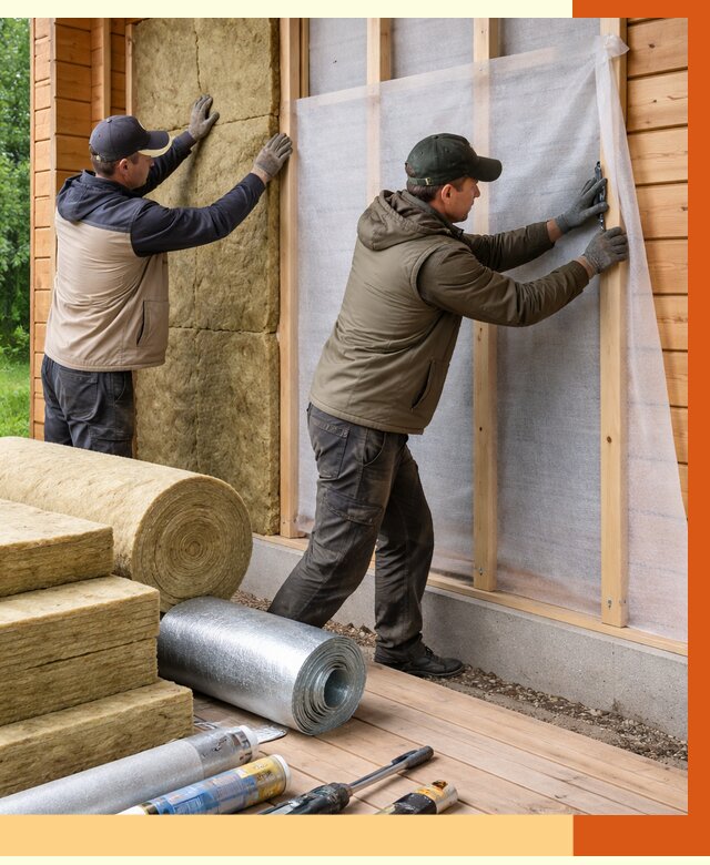 Утепление дома из двойного бруса в Кирове от 4879 руб./м² — ТепломастерКро под ключ