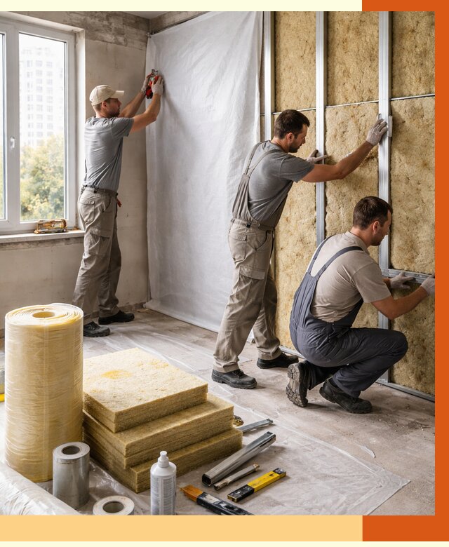 Утепление квартиры в Кирове от 4574 руб/м2 — утеплить квартиру изнутри и снаружи | ТепломастерКро