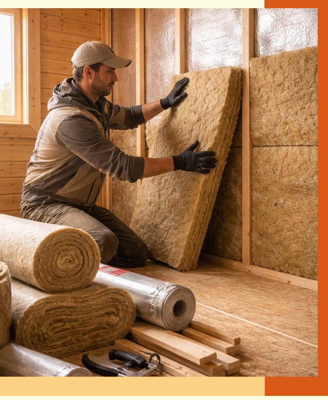 Утепление бани в Кирове под ключ от 4574 руб./м2 — утеплить потолок, пол и стены | ТепломастерКро