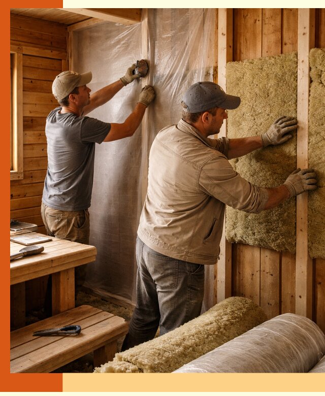 Утепление бани изнутри в Кирове качественно и недорого