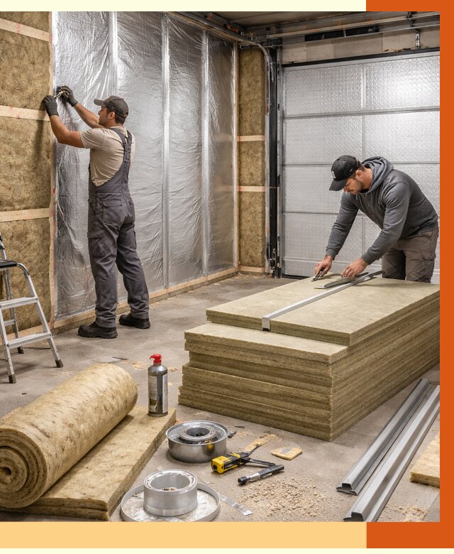 Утепление гаража в Кирове от 4574 руб/м2 — комплексное утепление ворот и стен | ТепломастерКро