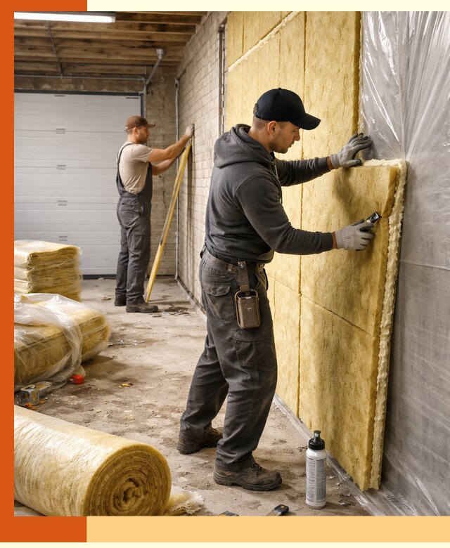 Утепление гаража под ключ в Кирове — все виды теплоизоляции