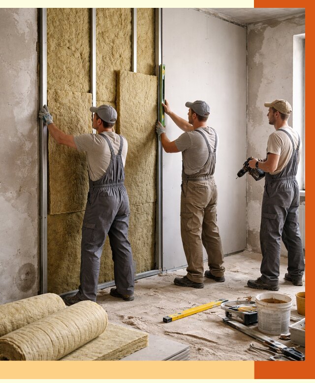 Утепление стен изнутри в Кирове от 2287 руб/м² под ключ | ТепломастерКро