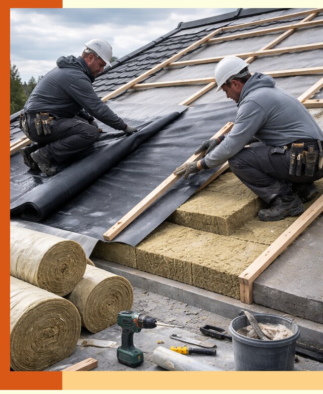 Утепление крыши снаружи в Кирове: профессиональная теплоизоляция
