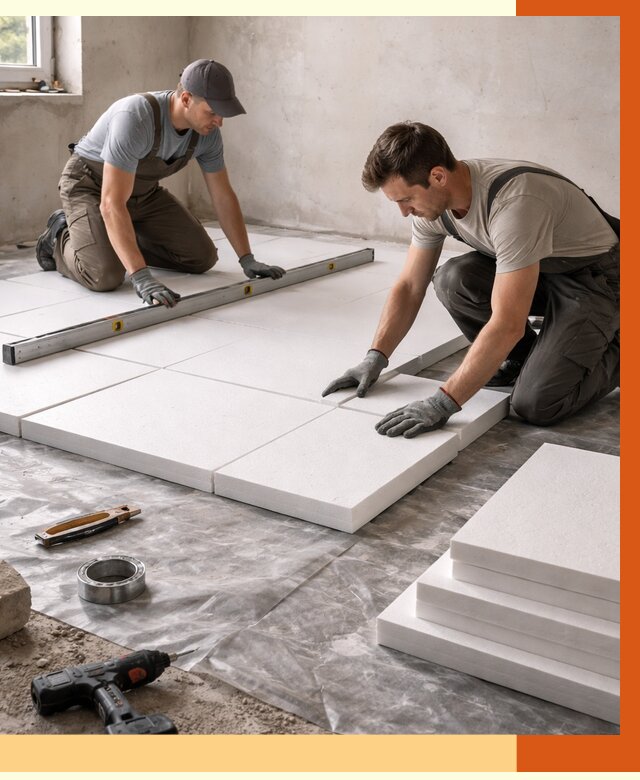 Утепление бетонного пола в Кирове от 2541 руб/м2 — монтаж и цена | ТепломастерКро