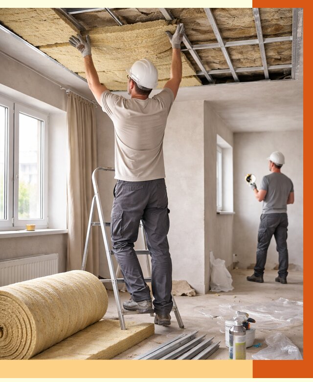 Утепление потолка в частном доме в Кирове от 966 руб./м² — работы под ключ | ТепломастерКро