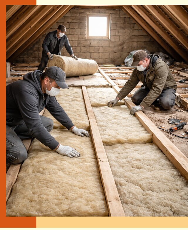 Утепление чердака в Кирове — профессиональная теплоизоляция кровли