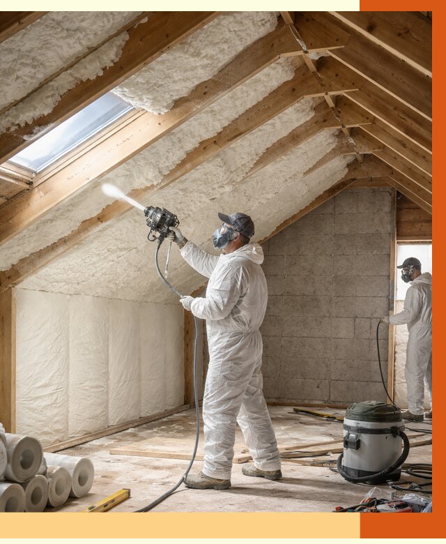 Утепление мансарды ППУ в Кирове от 2795 руб./м² — заказать под ключ | ТепломастерКро