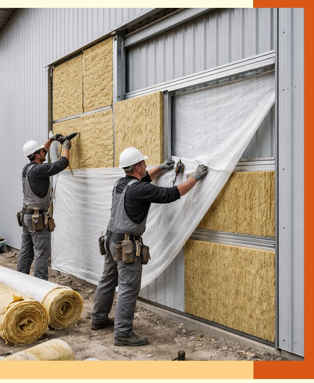 Утепление металлического склада в Кирове от 4574 руб/м2 — комплексное утепление под ключ | ТепломастерКро