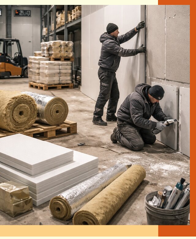 Утепление холодного склада в Кирове от 8640 руб/м2 — комплексное под ключ | ТепломастерКро