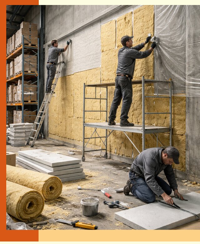 Утепление холодного склада под ключ в Кирове