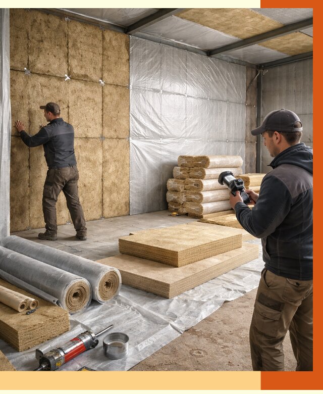 Утепление теплого склада в Кирове под ключ от 11690 руб/м² | ТепломастерКро