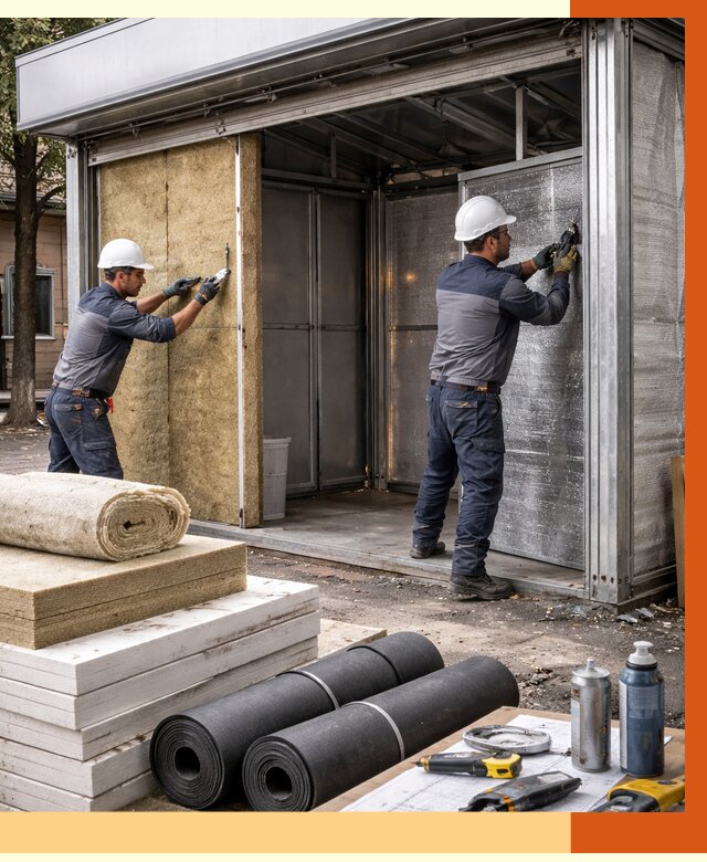 Утепление павильона шаурма в Кирове под ключ от 1220 руб. за м² | ТепломастерКро