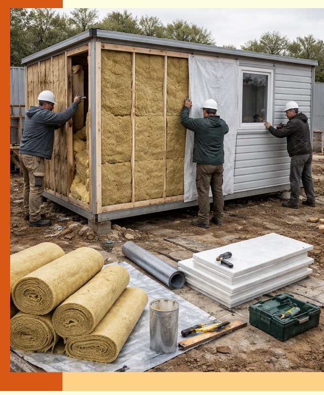 Утепление строительной бытовки под ключ в Кирове для любых условий