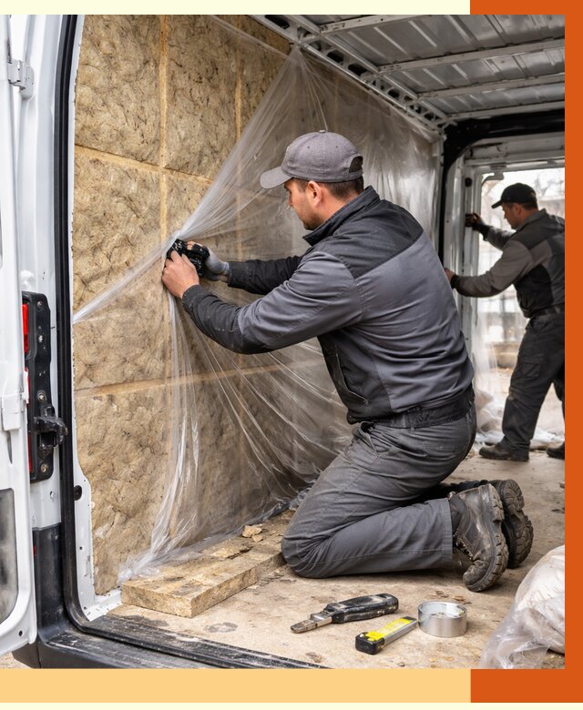 Утепление фургона в Кирове от 16772 руб/м2 — утепление фургона ППУ и кузова | ТепломастерКро