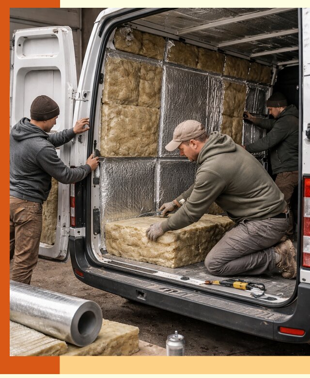 Утепление фургона в Кирове: профессиональная теплоизоляция и шумоизоляция
