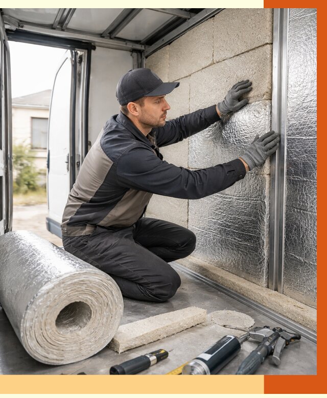 Утепление фургона рефрижератора в Кирове от 12706 руб./м² под ключ | ТепломастерКро