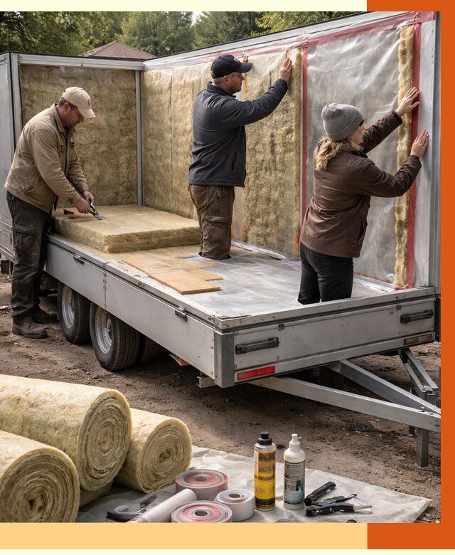 Утепление прицепа в Кирове под ключ от 12706 руб. — комплекс от ТепломастерКро