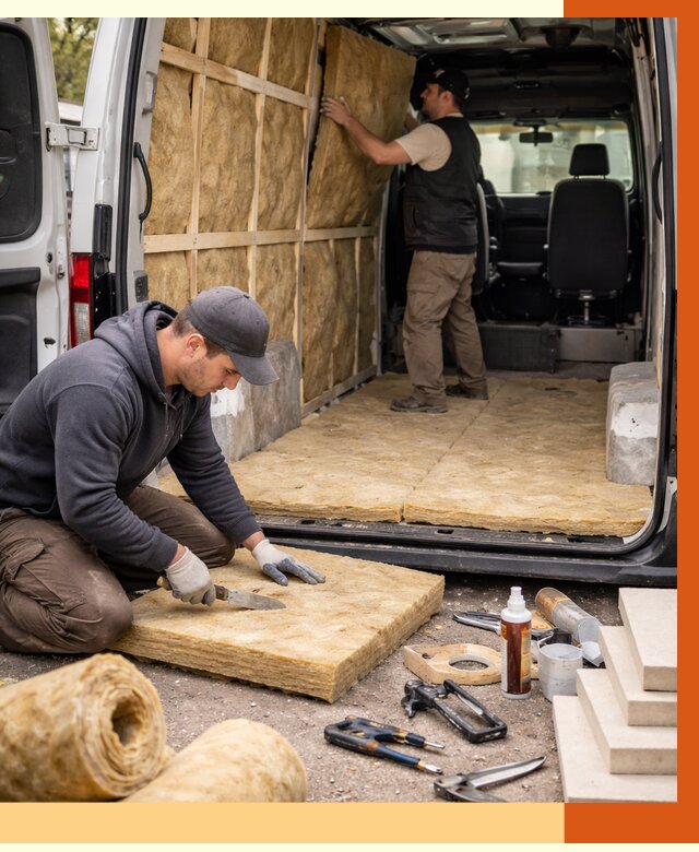 Утепление кемпера в Кирове под ключ от 12198 руб. — профессионально | ТепломастерКро