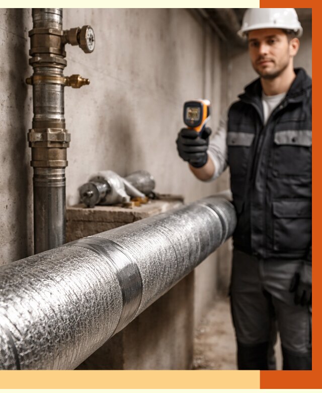 Утепление труб водоснабжения в Кирове от 8640 руб. за м² — услуги ТепломастерКро