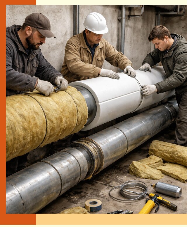 Утепление трубопровода в Кирове с гарантией энергоэффективности