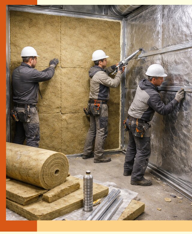 Утепление венткамеры в Кирове — качественная теплоизоляция и шумопоглощение