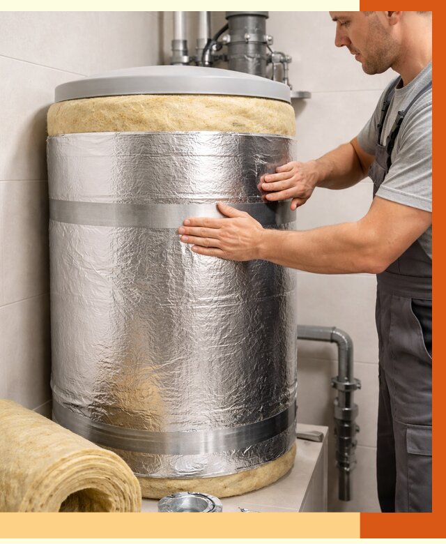 Утепление бойлера в Кирове от 4574 руб. под ключ | Утепление ППУ | ТепломастерКро