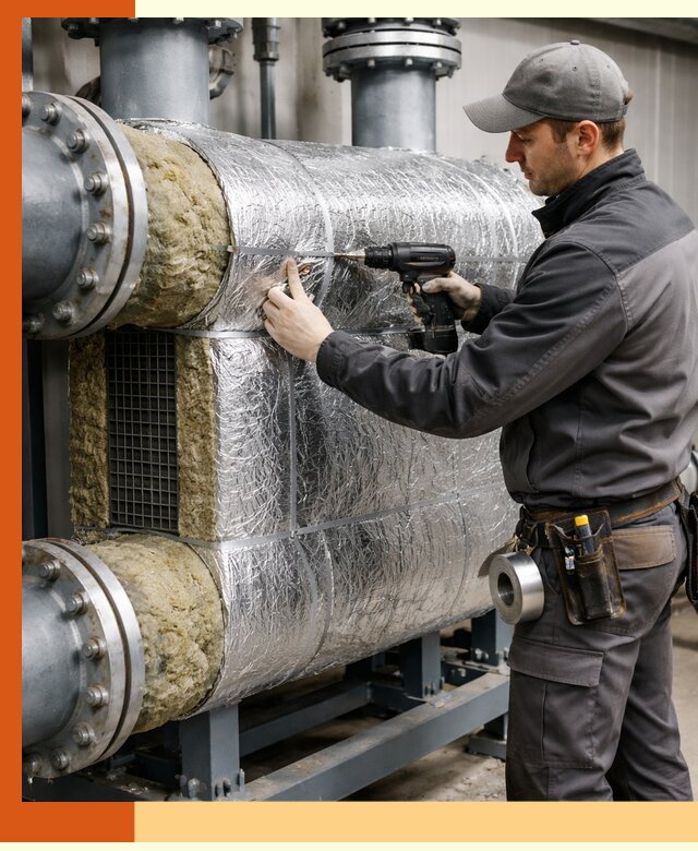 Утепление теплообменника в Кирове — профессиональная теплоизоляция оборудования