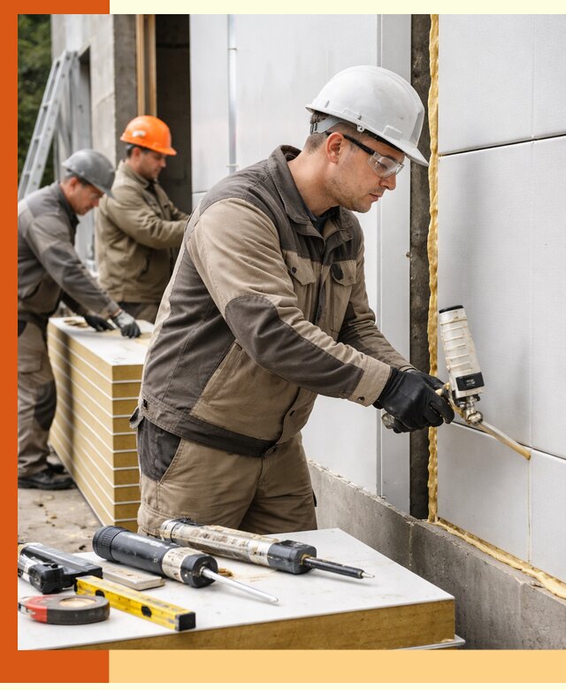 Утепление сэндвич-панелей пенополиуретаном в Кирове