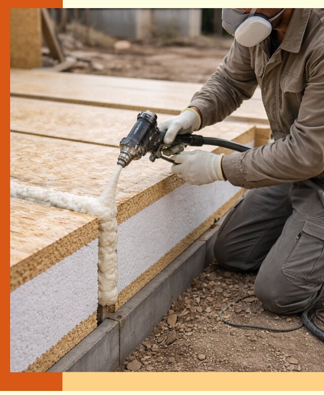 Утепление СИП-панелей пенополиуретаном (ППУ) в Кирове