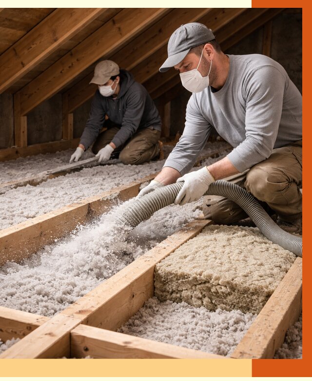 Заполнение полостей чердачного перекрытия в Кирове от 4574 руб. | ТепломастерКро