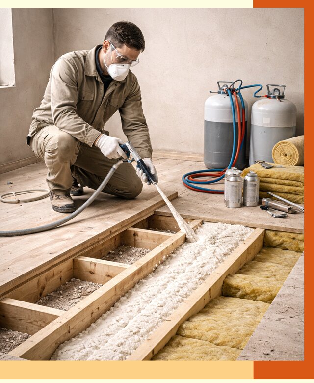 Заполнение полостей межэтажного перекрытия в Кирове от 4269 руб. | ТепломастерКро