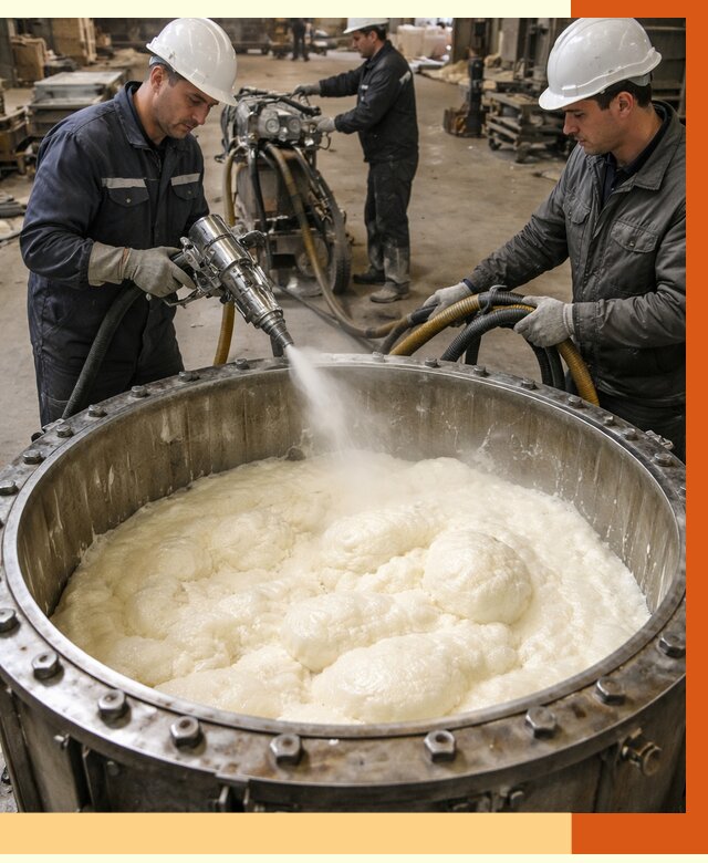 Заливка ППУ в емкости в Кирове от 7370 руб. — утепление емкости под ключ | ТепломастерКро