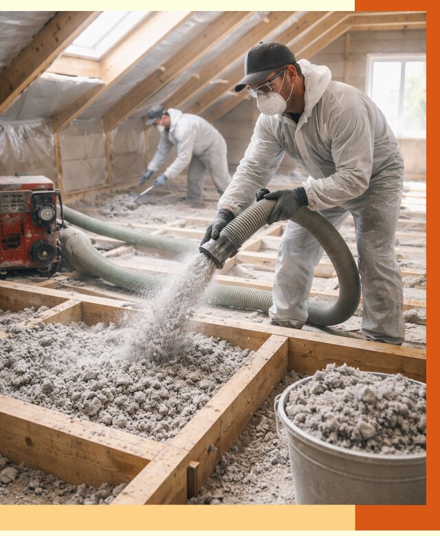 Утепление эковатой в Кирове от 2999 руб./м2 — монтаж и задувка | ТепломастерКро