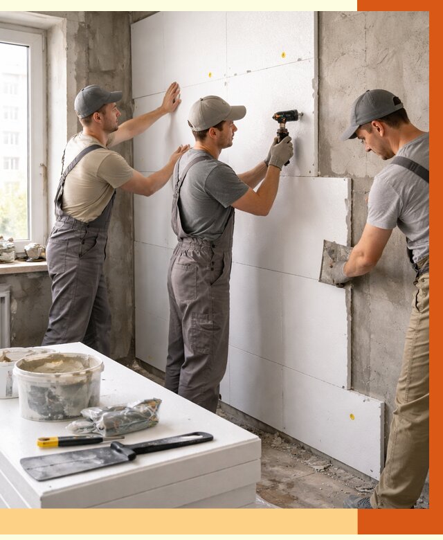 Утепление пенопластом домов и стен в Кирове от 1881 руб. — ТепломастерКро