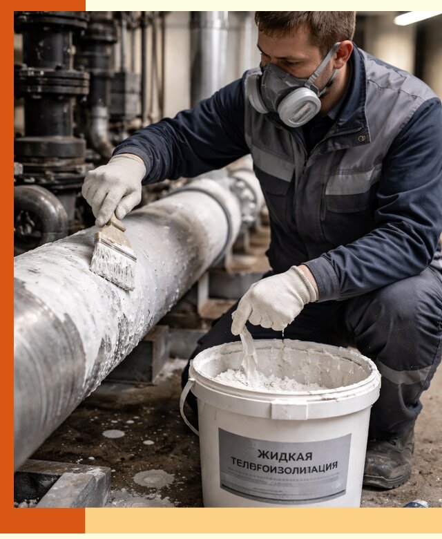 Утепление оборудования жидкой теплоизоляцией в Кирове