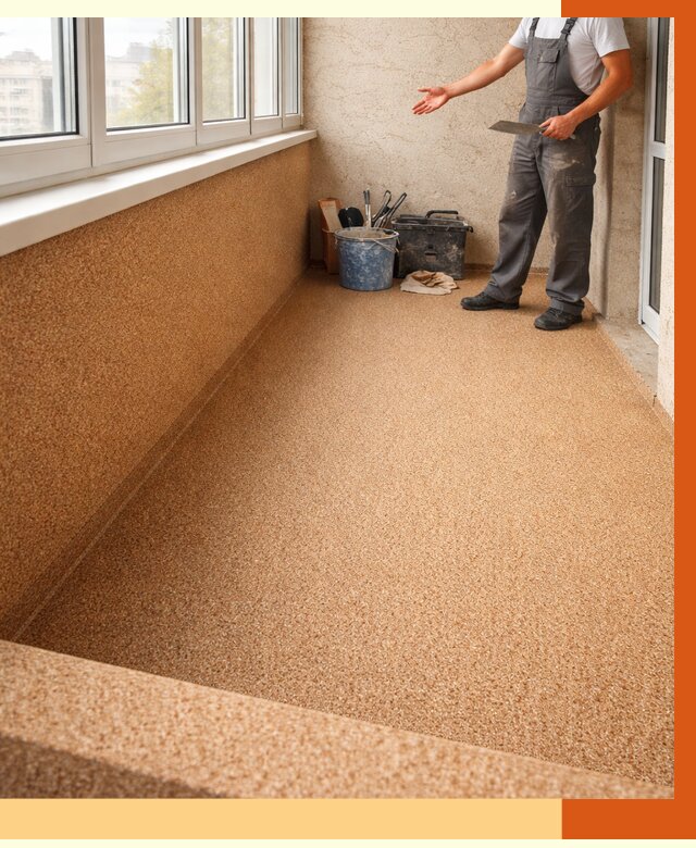 Утепление балкона жидкой пробкой в Кирове от 3710 руб/м² под ключ | ТепломастерКро