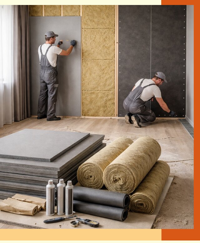 Шумоизоляция дома в Кирове от 4574 руб/м2 — комплексная звукоизоляция под ключ | ТепломастерКро