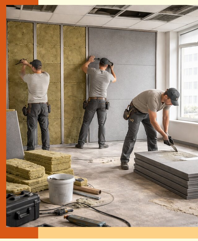 Профессиональная шумоизоляция офисов в Кирове для комфорта сотрудников