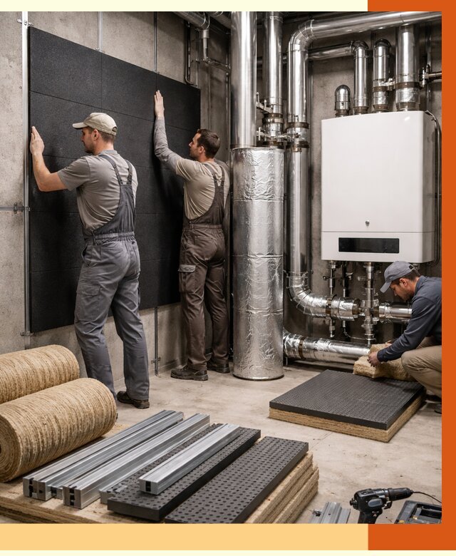 Шумоизоляция котельной в Кирове от 6607 руб. под ключ | Профессиональная звукоизоляция — ТепломастерКро