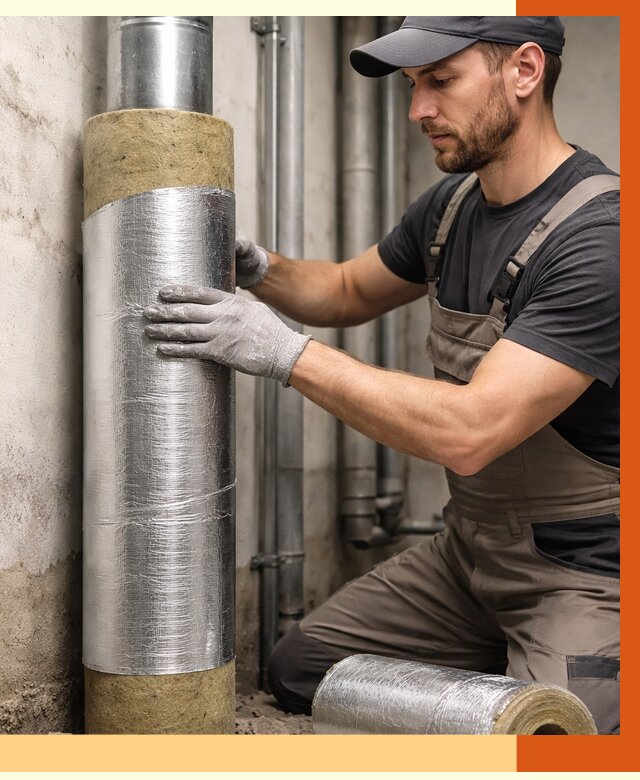 Шумоизоляция труб в Кирове от 1220 руб. — шумоподавление и звукоизоляция труб | ТепломастерКро