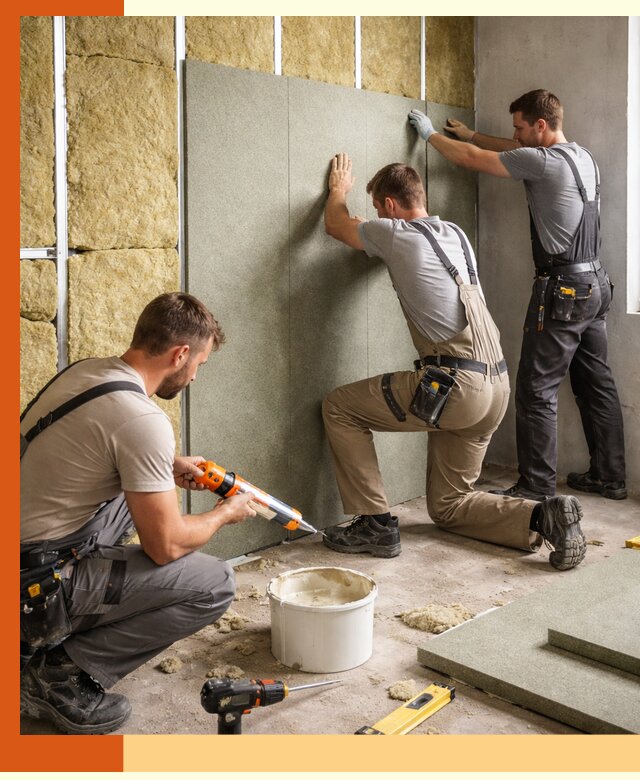 Профессиональная шумоизоляция стен в Кирове для квартир и домов