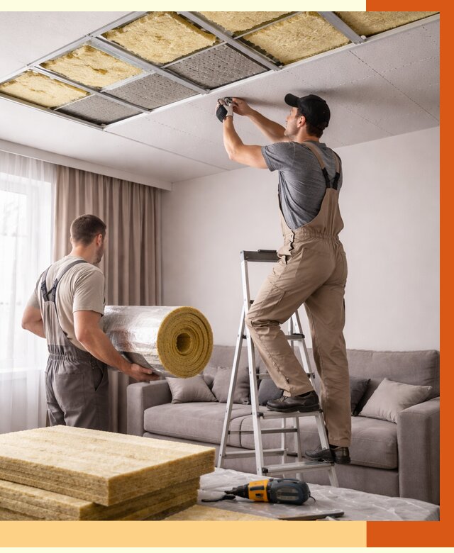 Шумоизоляция потолка в Кирове от 2287 руб. под ключ | Профессионально — ТепломастерКро