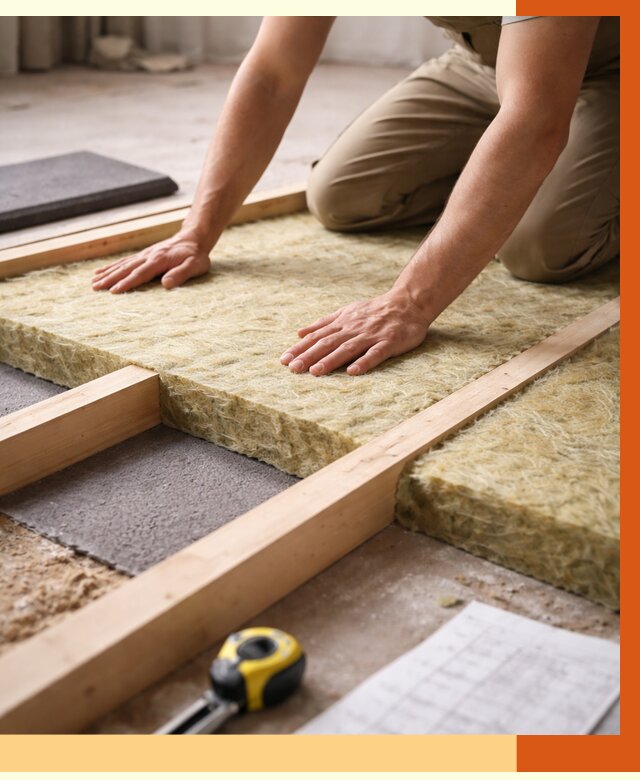 Шумоизоляция пола в Кирове от 1271 руб./м² — профессиональная звукоизоляция | ТепломастерКро