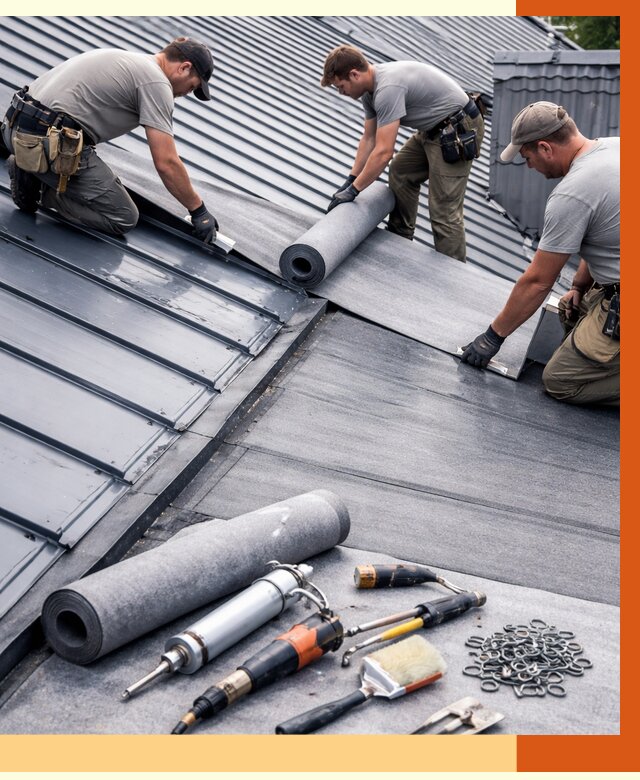 Гидроизоляция металлической кровли полимочевиной в Кирове от 8640 руб. | ТепломастерКро