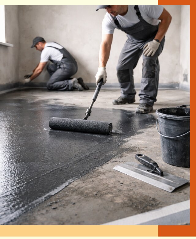 Профессиональная гидроизоляция пола в Кирове от 8640 руб. под ключ | ТепломастерКро